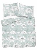 Pościel bawełniana 220x200 miętowa kwiaty 4461 B bawełna 40 Pościel bawełniana 220x200 miętowa kwiaty 4461 B bawełna 40