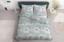Pościel bawełniana 220x200 miętowa kwiaty 4461 B bawełna 40 Pościel bawełniana 220x200 miętowa kwiaty 4461 B bawełna 40