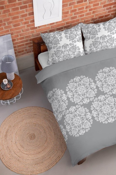 Pościel flanelowa 140x200 szara ornamenty z jedną poszewką 4525 A Flanela 2023 Pościel flanelowa 140x200 szara ornamenty z jedną poszewką 4525 A Flanela 2023