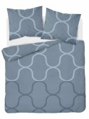 Pościel satynowa 180x200 4531 A niebieska geometria Home Satin 131 Pościel satynowa 180x200 4531 A niebieska geometria Home Satin 131