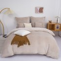 Pościel z mikrofibry 140x200 Cozy beżowa miś pluszowa I23 Pościel z mikrofibry 140x200 Cozy beżowa miś pluszowa I23