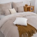 Pościel z mikrofibry 140x200 Cozy beżowa miś pluszowa I23 Pościel z mikrofibry 140x200 Cozy beżowa miś pluszowa I23