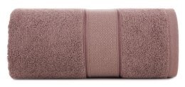 Ręcznik Liana 30x50 brązowy jasny z błyszczącą nicią 500 g/m2 Eurofirany
