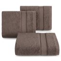 Ręcznik Liana 30x50 brązowy jasny z błyszczącą nicią 500 g/m2 Eurofirany