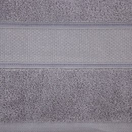 Ręcznik Liana 30x50 srebrny z błyszczącą nicią 500 g/m2 Eurofirany