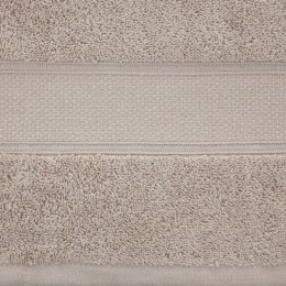 Ręcznik Liana 50x90 beżowy z błyszczącą nicią 500 g/m2 Eurofirany