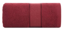 Ręcznik Liana 70x140 bordowy z błyszczącą nicią 500 g/m2 Eurofirany