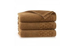 Ręcznik Oscar AB 70x140 brązowy jasny frotte 500 g/m2 Zwoltex