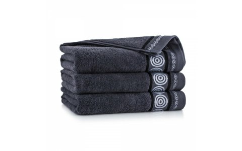 Ręcznik Rondo 2 50x90 grafitowy 500 g/m2 8672/12 Zwoltex 23 Ręcznik Rondo 2 50x90 grafitowy 500 g/m2 8672/12 Zwoltex 23