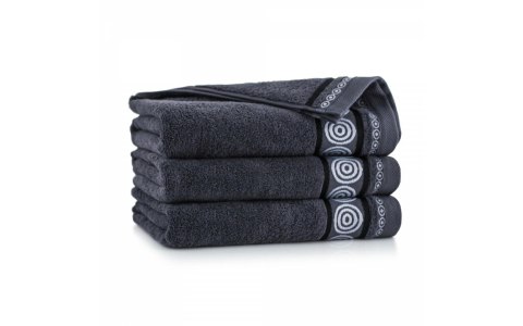 Ręcznik Rondo 2 70x140 grafitowy 500 g/m2 8672/12 Zwoltex 23 Ręcznik Rondo 2 70x140 grafitowy 500 g/m2 8672/12 Zwoltex 23