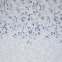 Zasłona 140x250 Ana biała granatowa z nadrukiem oraz z błyszczącą nitką gotowa na przelotkach Eurofirany Zasłona 140x250 Ana biała granatowa z nadrukiem oraz z błyszczącą nitką gotowa na przelotkach Eurofirany