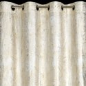 Zasłona 140x250 Malia kremowa welurowa z metalicznym nadrukiem gotowa na przelotkach Eurofirany Zasłona 140x250 Malia kremowa welurowa z metalicznym nadrukiem gotowa na przelotkach Eurofirany