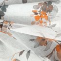 Zasłona 140x250 Riki biała ruda z etaminy z motywem botanicznym gotowa na przelotkach Eurofirany Zasłona 140x250 Riki biała ruda z etaminy z motywem botanicznym gotowa na przelotkach Eurofirany