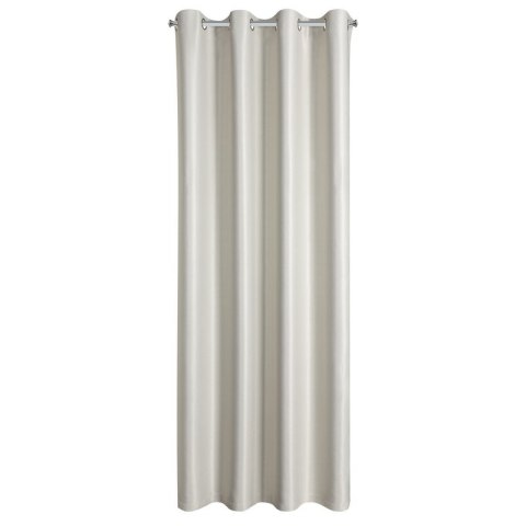 Zasłona 140x250 Selina kremowa zaciemniająca z błyszczącą nicią gotowa na przelotkach Eurofirany Zasłona 140x250 Selina kremowa zaciemniająca z błyszczącą nicią gotowa na przelotkach Eurofirany