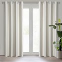 Zasłona 140x250 Selina kremowa zaciemniająca z błyszczącą nicią gotowa na przelotkach Eurofirany Zasłona 140x250 Selina kremowa zaciemniająca z błyszczącą nicią gotowa na przelotkach Eurofirany
