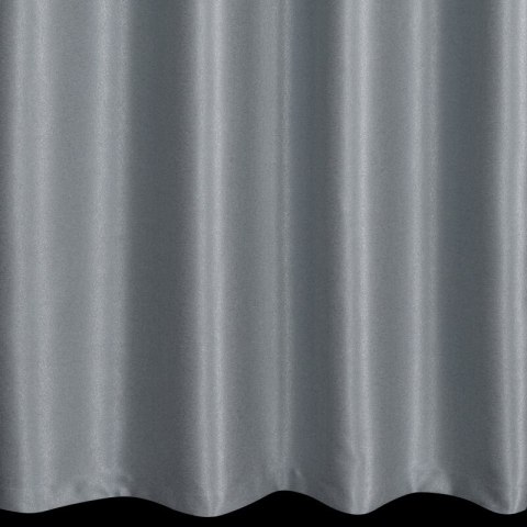 Zasłona 140x250 Selina szara zaciemniająca z błyszczącą nicią gotowa na przelotkach Eurofirany Zasłona 140x250 Selina szara zaciemniająca z błyszczącą nicią gotowa na przelotkach Eurofirany