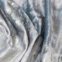 Zasłona 140x270 Tina srebrna welurowa z metalicznym nadrukiem gotowa na taśmie Eurofirany Zasłona 140x270 Tina srebrna welurowa z metalicznym nadrukiem gotowa na taśmie Eurofirany