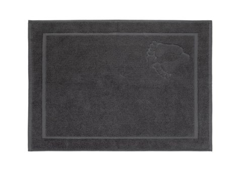 Dywanik łazienkowy 50x70 Stopki grafitowy bawełniany frotte 650g/m2 Faro Dywanik łazienkowy 50x70 Stopki grafitowy bawełniany frotte 650g/m2 Faro