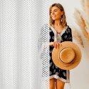 Firana gotowa 140x250 Lily biała o strukturze siatki gotowa na przelotakch Eurofirany Firana gotowa 140x250 Lily biała o strukturze siatki gotowa na przelotakch Eurofirany