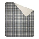 Koc narzuta 200x220 Santa szary kremowy krata świąteczny Eurofirany Koc narzuta 200x220 Santa szary kremowy krata świąteczny Eurofirany
