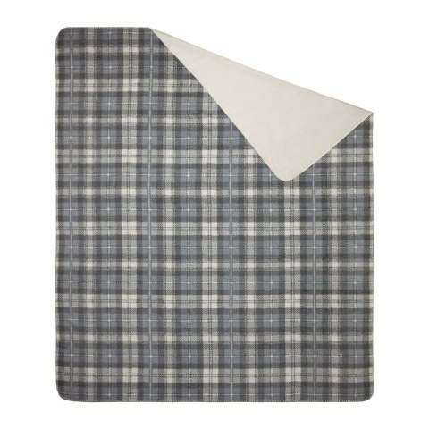 Koc narzuta 200x220 Santa szary kremowy krata świąteczny Eurofirany Koc narzuta 200x220 Santa szary kremowy krata świąteczny Eurofirany