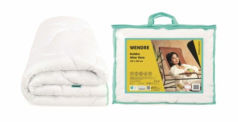 Kołdra Aloe Vera 140x200 biała mikrofibra 0,85 kg Wendre Kołdra Aloe Vera 140x200 biała mikrofibra 0,85 kg Wendre