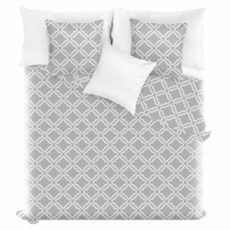 Narzuta dekoracyjna 240x220 szara marokańska pikowana Clover