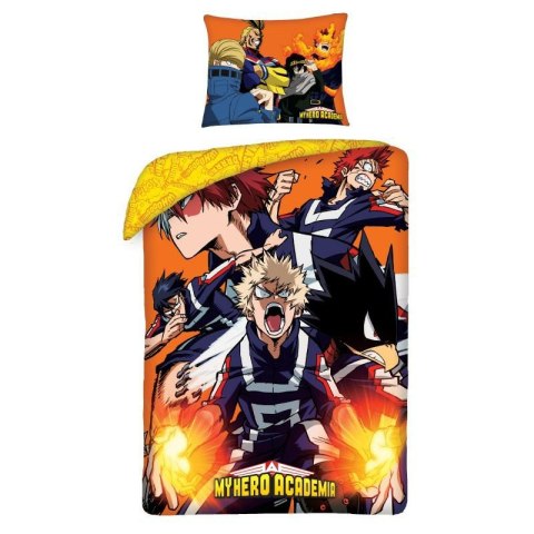 Pościel bawełniana 140x200 My Hero Academia + worek bawełniany poszewka 70x90 5422BL Halantex Pościel bawełniana 140x200 My Hero Academia + worek bawełniany poszewka 70x90 5422BL Halantex