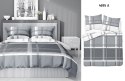 Pościel bawełniana 220x200 Kratka szara 4695 A bawełna 40 Pościel bawełniana 220x200 Kratka szara 4695 A bawełna 40
