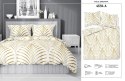 Pościel bawełniana 220x200 Liście biała złota 4694 A bawełna 40 Pościel bawełniana 220x200 Liście biała złota 4694 A bawełna 40