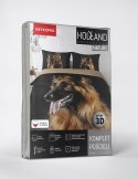 Pościel bawełniana 220x200 Owczarek czarna beżowa 4713 A Holland Natura 69