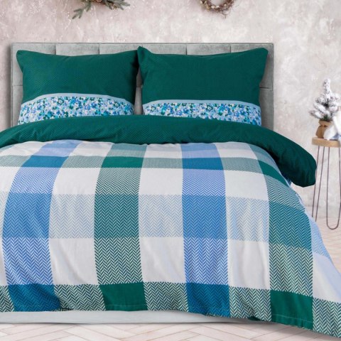 Pościel flanelowa 140x200 Krata zielona niebieska z jedną poszewką 31500/2 Flanela 3 Darymex Pościel flanelowa 140x200 Krata zielona niebieska z jedną poszewką 31500/2 Flanela 3 Darymex