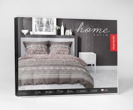 Pościel satynowa 160x200 brązowa ornamenty 4606 B Home Satin 131