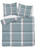 Pościel satynowa 220x200 miętowa krata 4627 A Home Satin 131 Pościel satynowa 220x200 miętowa krata 4627 A Home Satin 131
