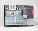 Pościel satynowa 220x200 miętowa krata 4627 A Home Satin 131 Pościel satynowa 220x200 miętowa krata 4627 A Home Satin 131