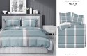 Pościel satynowa 220x200 miętowa krata 4627 A Home Satin 131 Pościel satynowa 220x200 miętowa krata 4627 A Home Satin 131