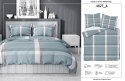 Pościel satynowa 220x200 miętowa krata 4627 A Home Satin 131 Pościel satynowa 220x200 miętowa krata 4627 A Home Satin 131