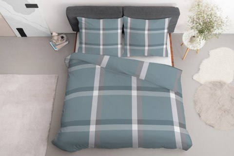 Pościel satynowa 220x200 miętowa krata 4627 A Home Satin 131 Pościel satynowa 220x200 miętowa krata 4627 A Home Satin 131