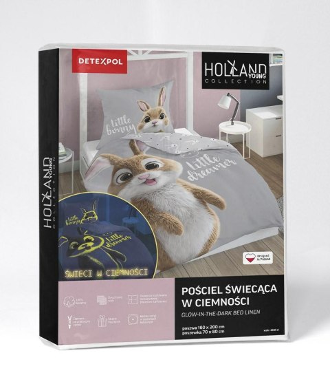 Pościel świecąca w ciemności 140x200 Kólik szara 4635 A Fluo 35 Pościel świecąca w ciemności 140x200 Kólik szara 4635 A Fluo 35