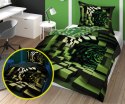 Pościel świecąca w ciemności 140x200 Pikselowy świat zielona 4634 A Fluo 35 Pościel świecąca w ciemności 140x200 Pikselowy świat zielona 4634 A Fluo 35