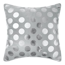 Poszewka dekoracyjna 45x45 Dots szara srebrna I23