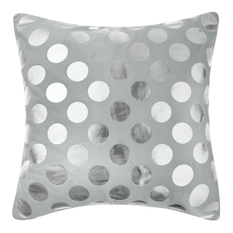 Poszewka dekoracyjna 45x45 Dots szara srebrna I23 Poszewka dekoracyjna 45x45 Dots szara srebrna I23
