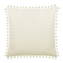 Poszewka dekoracyjna 45x45 Fluffy kremowa z pomponami I23 Poszewka dekoracyjna 45x45 Fluffy kremowa z pomponami I23
