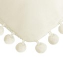 Poszewka dekoracyjna 45x45 Fluffy kremowa z pomponami I23 Poszewka dekoracyjna 45x45 Fluffy kremowa z pomponami I23