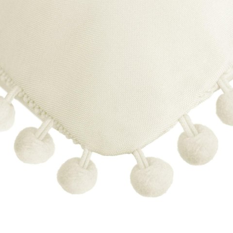 Poszewka dekoracyjna 45x45 Fluffy kremowa z pomponami I23 Poszewka dekoracyjna 45x45 Fluffy kremowa z pomponami I23