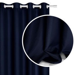 Poszewka świąteczna 45x45 Horn granatowa złota BN23