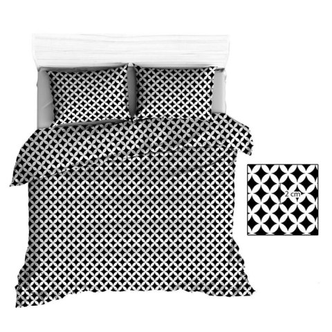 Poszwa bawełniana 140x200 R145 czarna maroko białe 212N Poszwa bawełniana 140x200 R145 czarna maroko białe 212N