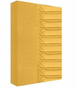 Prześcieradło jersey z gumką 220x200 miodowe 160g/m2 Zaratex