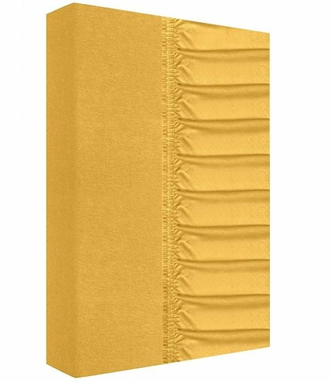 Prześcieradło jersey z gumką 220x200 miodowe 160g/m2 Zaratex Prześcieradło jersey z gumką 220x200 miodowe 160g/m2 Zaratex