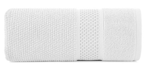 Ręcznik Danny 30x50 biały z wytłaczaną bordiurą i błyszczącą nicią 500 g/m2 Eurofirany Ręcznik Danny 30x50 biały z wytłaczaną bordiurą i błyszczącą nicią 500 g/m2 Eurofirany